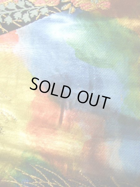 Photo9: J0219C Used Japanese   Multi Color UCHIKAKE Wedding by Silk. Crane  (Grade A+) (9)