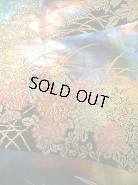 Photo13: J0219C Used Japanese   Multi Color UCHIKAKE Wedding by Silk. Crane  (Grade A+) (13)