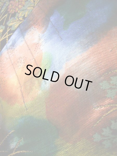 Photo18: J0219C Used Japanese   Multi Color UCHIKAKE Wedding by Silk. Crane  (Grade A+) (18)