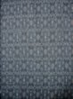 Photo3: J0222Y Used Japanese  Heather Gray KOMON dyed / Silk. Lozenges   (Grade A) (3)