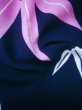 Photo10: J0520Y Used Japanese Dark  Pink YUKATA summer / Cotton. Bamboo leaf 2 (Grade B) (10)