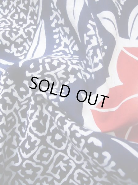 Photo11: J0617A Used Japanese Dark  Indigo Blue YUKATA summer / Cotton. KIKYO Japanese balloonflower   (Grade B) (11)