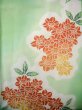 Photo5: J0617C Used Japanese Light  Green YUKATA summer / Cotton/hemp Flower  (Grade C) (5)