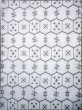 Photo4: J0702W Used Japanese Pale  White YUKATA summer / Cotton/hemp Tortoise-shell pattern― Hexagonal pattern  (Grade C) (4)