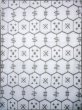 Photo4: J0702W Used Japanese Pale  White YUKATA summer / Cotton/hemp Tortoise-shell pattern― Hexagonal pattern  (Grade C) (4)