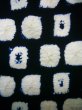 Photo6: J0710K Used Japanese   Indigo Blue YUKATA summer / Cotton. Quadrangle, Arimatsu Shibori RARE design (Grade C) (6)