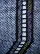 Photo5: J0710L Used Japanese   Indigo Blue YUKATA summer / Cotton. Quadrangle, Arimatsu Shibori RARE design (Grade B) (5)