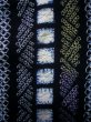 Photo7: J0710L Used Japanese   Indigo Blue YUKATA summer / Cotton. Quadrangle, Arimatsu Shibori RARE design (Grade B) (7)