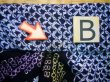 Photo14: J0710L Used Japanese   Indigo Blue YUKATA summer / Cotton. Quadrangle, Arimatsu Shibori RARE design (Grade B) (14)