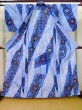 Photo2: J0710O Used Japanese   Indigo Blue YUKATA summer / Cotton. Flower, Arimatsu Shibori (Grade A) (2)