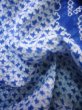 Photo10: J0710O Used Japanese   Indigo Blue YUKATA summer / Cotton. Flower, Arimatsu Shibori (Grade A) (10)