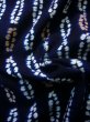 Photo9: Mint J0710Q Used Japanese   Indigo Blue YUKATA summer / Cotton. Abstract pattern, Arimatsu Shibori (Grade A) (9)