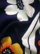 Photo11: J0710X Used Japanese  Deep Indigo Blue YUKATA summer / Cotton. Flower, 1960's (Grade B) (11)