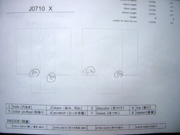 Photo12: J0710X Used Japanese  Deep Indigo Blue YUKATA summer / Cotton. Flower, 1960's (Grade B) (12)