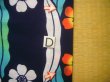 Photo16: J0710X Used Japanese  Deep Indigo Blue YUKATA summer / Cotton. Flower, 1960's (Grade B) (16)