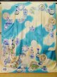 Photo2: J0715R Used Japanese Light  Pale Blue FURISODE long-sleeved / Silk. Flower  (Grade B) (2)