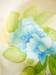 Photo12: J0722W Used Japanese Pale  Off White HOUMONGI formal / Silk. Flower  (Grade C) (12)