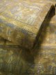 Photo10: J0911N Vintage Japanese Kimono Pale  Brown HANHABA OBI half width sash Abstract pattern Silk.  (Grade D) (10)