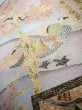 Photo14: Mint J0918M Vintage Japanese Kimono Smoky  Pale Blue FUKURO OBI sash UME plum bloom Silk.  (Grade A) (14)