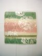 Photo2: J0918Q Vintage Japanese Kimono Pale  Pink FUKURO OBI sash Flower Silk.  (Grade C) (2)