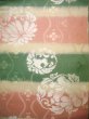 Photo3: J0918Q Vintage Japanese Kimono Pale  Pink FUKURO OBI sash Flower Silk.  (Grade C) (3)