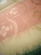 Photo13: J0918Q Vintage Japanese Kimono Pale  Pink FUKURO OBI sash Flower Silk.  (Grade C) (13)