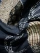 Photo11: J0923D Used Japanese Smoky Pale Blue JUBAN undergarment / Silk.  Gourd pattern  (Grade B) (11)