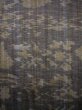 Photo6: J0926E Used Japanese Heather  Gray ORI woven / Silk. Abstract pattern   (Grade D) (6)