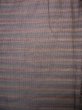 Photo3: J0926F Used Japanese Heather  Beige TSUMUGI pongee / Silk. Stripes   (Grade C) (3)