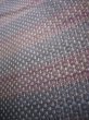 Photo7: J0926F Used Japanese Heather  Beige TSUMUGI pongee / Silk. Stripes   (Grade C) (7)