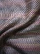 Photo10: J0926F Used Japanese Heather  Beige TSUMUGI pongee / Silk. Stripes   (Grade C) (10)