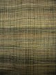 Photo6: J0926N Used Japanese Pale  Green TSUMUGI pongee / Silk. Line   (Grade B) (6)
