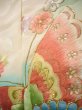 Photo8: J0926Y Used Japanese   Off White FURISODE long-sleeved / Silk. Chrysanthemum,   (Grade C) (8)