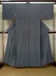 Photo1: J1001W Used Japanese   Black ORI woven / Cotton. Dot   (Grade C) (1)