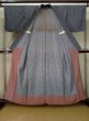 Photo2: J1001W Used Japanese   Black ORI woven / Cotton. Dot   (Grade C) (2)