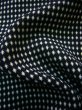 Photo9: J1001W Used Japanese   Black ORI woven / Cotton. Dot   (Grade C) (9)