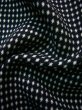 Photo10: J1001W Used Japanese   Black ORI woven / Cotton. Dot   (Grade C) (10)