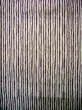 Photo4: J1021A Used Japanese Brownish  Purple KOMON dyed / Synthetic. Stripes   (Grade B) (4)