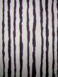 Photo5: J1021A Used Japanese Brownish  Purple KOMON dyed / Synthetic. Stripes   (Grade B) (5)
