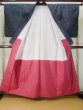 Photo2: J1023G Used Japanese Heather 0  OSHIMA TSUMGI pongee / Silk. Geometrical pattern, TATE YOKO weave  (Grade C) (2)