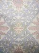 Photo5: J1023J Used Japanese Heather  Multi Color OSHIMA TSUMGI pongee / Silk. Geometrical pattern, TATE YOKO weave  (Grade B) (5)