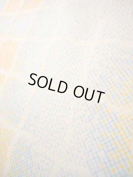 Photo11: Mint J1023T Used Japanese Light Heather Multi Color OSHIMA TSUMGI pongee / Silk. Quadrangle, TATE YOKO weave  (Grade A) (11)