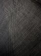 Photo11: J1023V Used Japanese Heather  Black OSHIMA TSUMGI pongee / Silk. Abstract pattern, TATE YOKO weave  (Grade B) (11)