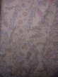 Photo4: J1023W Used Japanese Heather Purplish Gray OSHIMA TSUMGI pongee / Silk. Flower, TATE YOKO weave  (Grade C) (4)