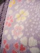 Photo11: J1104J Used Japanese Light Deep Wisteria Kids / Synthetic. Chrysanthemum, rabbitear iris, bell pattern  (Grade C) (11)