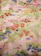 Photo4: J1104K Used Japanese Light Sweet Pink Kids / Silk. Flower, lily, fringed pink pattern  (Grade B) (4)