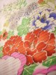 Photo10: J1104K Used Japanese Light Sweet Pink Kids / Silk. Flower, lily, fringed pink pattern  (Grade B) (10)