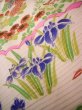 Photo11: J1104K Used Japanese Light Sweet Pink Kids / Silk. Flower, lily, fringed pink pattern  (Grade B) (11)