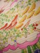 Photo13: J1104K Used Japanese Light Sweet Pink Kids / Silk. Flower, lily, fringed pink pattern  (Grade B) (13)