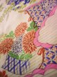 Photo14: J1104K Used Japanese Light Sweet Pink Kids / Silk. Flower, lily, fringed pink pattern  (Grade B) (14)